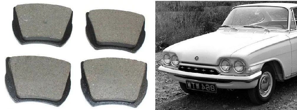 FRONT BRAKE PADS SET (Ford Consul Capri & Classic) (109e & 116e) (1961- 64)